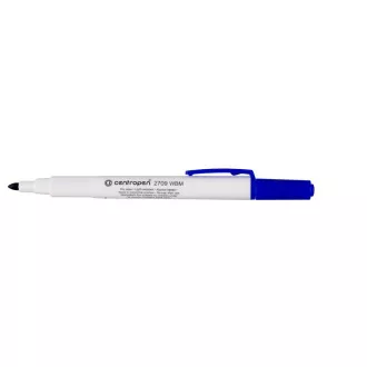 Marker Centropen 2709 pentru table albe varf cilindric albastru 1,8 mm