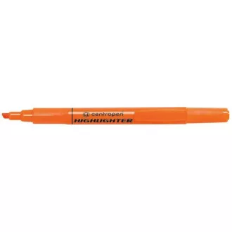 Evidențiator Centropen 8722 portocaliu vârf cu pană 1-4mm Evidențiator Centropen 8722 portocaliu vârf cu pană 1-4mm