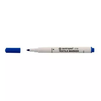 Marker Centropen 2739 pentru textile varf cilindric albastru 3,5 mm Marker Centropen 2739 pentru textile varf cilindric albastru 3,5 mm