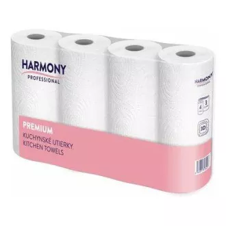 Prosoape de bucatarie hartie 3vrs. 4 buc Harmony Prosoape de bucatarie hartie 3vrs. 4 buc Harmony