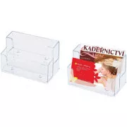 Suport din plastic pentru carti de vizita 97x58x46mm NULKO