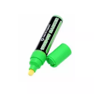 Marker Centropen 9121 creta pe sticla verde varf cilindric 3-4mm