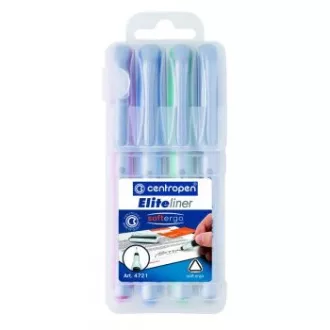 Marker Centropen 4721/4 F Elite liner 4 culori 0,3mm