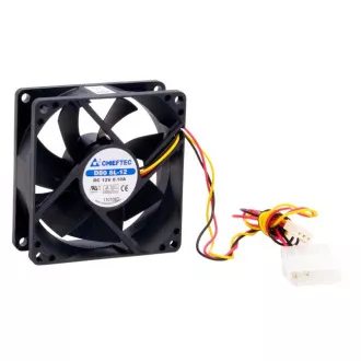Ventilator CHIEFTEC AF-0825S, Ventilator manșon 80x80x25 mm, cu conector 3/4pin