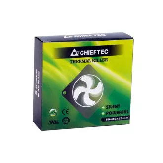 Ventilator CHIEFTEC AF-0825S, Ventilator manșon 80x80x25 mm, cu conector 3/4pin