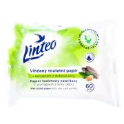 Hârtie igienică Linteo Satin umezită 60 buc scoarță de stejar