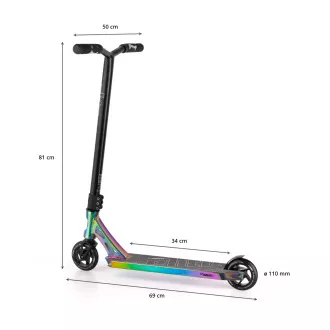 Trotineta Freestyle MOVINO Stunt ELITE, Neochrome
