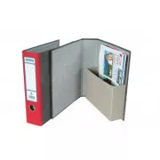 Liant de arhivă cu buzunar A4 7,5cm roșu