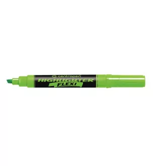 Highlighter Centropen 8542 Highlighter Flexi vârf cu pană verde 1-5mm