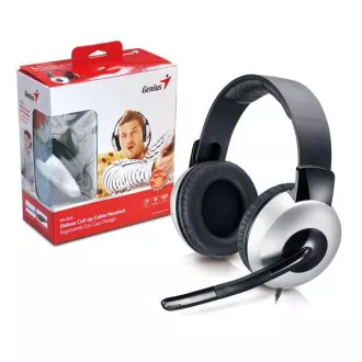 Căști GENIUS cu microfon HS-05A, cablu roll-up