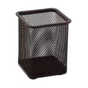 Cupă de sârmă pentru creioane pătrată neagră