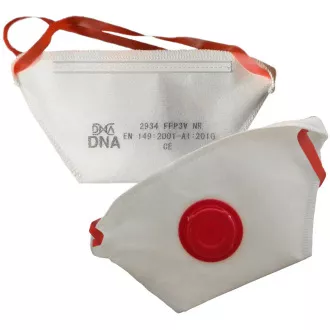 Mască de protecție mare / aparat respirator FFP3 NR D DNA 2934V cu supapă