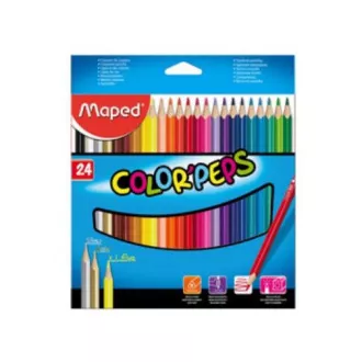 Creioane Maped triple. Colorpeps 24 buc Creioane Maped triple. Colorpeps 24 buc