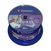 VERBATIM DVD + R (pachet de 50) DoubleLayer / Spindle / 8X / 8,5 GB / Printable / NoID