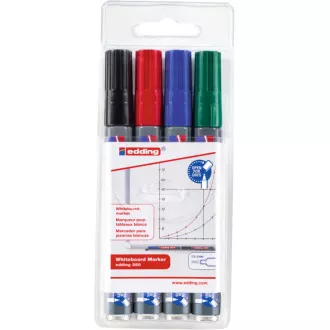 Marker Edding 250/4 pentru table albe 4 culori 1.5-3mm reincarcabil Marker Edding 250/4 pentru table albe 4 culori 1.5-3mm reincarcabil