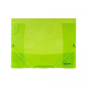 Folder A4 3 clape cu cauciuc Neo Colori PP verde