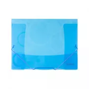 Folder A4 3 clape cu cauciuc Neo Colori PP albastru