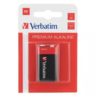 VERBATIM Baterii alcaline 9V, 1 PACK, 6LR61