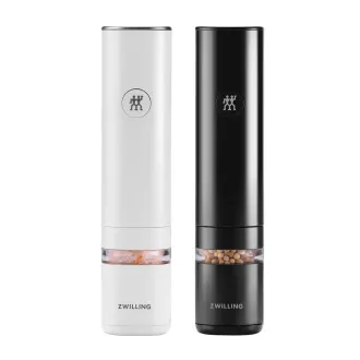 ZWILLING râșnițe electrice de condimente, alb-negru, baterie litiu-ion, încărcare USB, 2 buc. - Enfinigy ZWILLING râșnițe electrice de condimente, alb-negru, baterie litiu-ion, încărcare USB, 2 buc. - Enfinigy