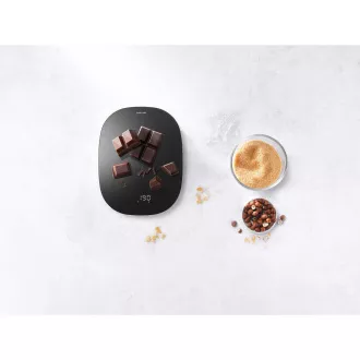 Cântar de bucătărie digital ZWILLING, baterie Li-ion, sursă de alimentare USB, afișaj LCD, sticlă/plastic, negru - Enfinigy