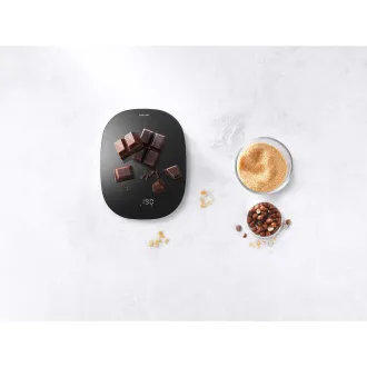 Cântar de bucătărie digital ZWILLING, baterie Li-ion, sursă de alimentare USB, afișaj LCD, sticlă/plastic, negru - Enfinigy