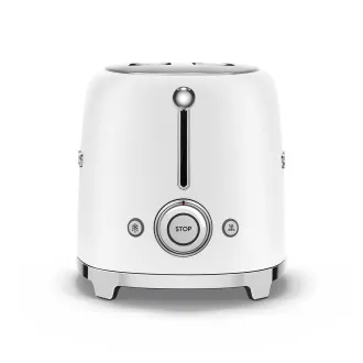Smeg TSF01WHMEU prăjitor de pâine/toaster, 2 pâine prăjită, 6 niveluri de rumenire, sertar pesmet, stil. 50, alb mat Smeg TSF01WHMEU prăjitor de pâine/toaster, 2 pâine prăjită, 6 niveluri de rumenire, sertar pesmet, stil. 50, alb mat