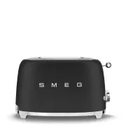 Smeg TSF01BLMEU prăjitor de pâine / toaster, 2 toasturi, 6 nivele de rumenire, sertar pesmet, stil. 50, negru mat