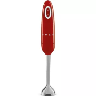 Mixer de mână Smeg HBF11RDEU, 700 W, 14850 RPM, turbo, stil anii 50, mâner antiderapant, roșu