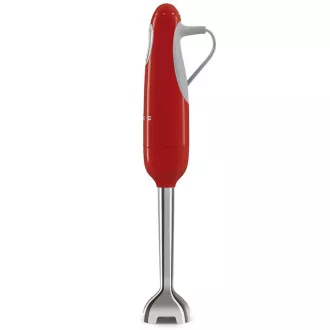 Mixer de mână Smeg HBF11RDEU, 700 W, 14850 RPM, turbo, stil anii 50, mâner antiderapant, roșu
