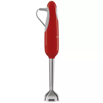 Mixer de mână Smeg HBF11RDEU, 700 W, 14850 RPM, turbo, stil anii 50, mâner antiderapant, roșu