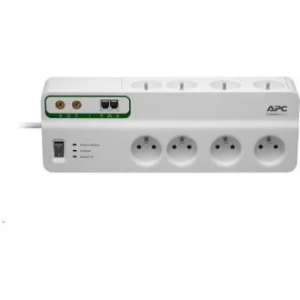 APC Performance SurgeArrest 8 prize cu protecție telefonică și coaxială 230 V Franța, 2,7 m APC Performance SurgeArrest 8 prize cu protecție telefonică și coaxială 230 V Franța, 2,7 m