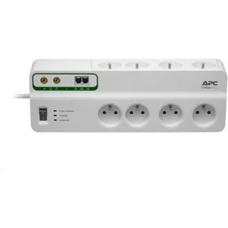 APC Performance SurgeArrest 8 prize cu protecție telefonică și coaxială 230 V Franța, 2,7 m APC Performance SurgeArrest 8 prize cu protecție telefonică și coaxială 230 V Franța, 2,7 m