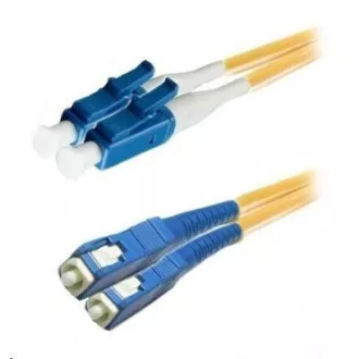 Cablu patch duplex SM 9/125, OS2, LC-SC, LS0H, 7m