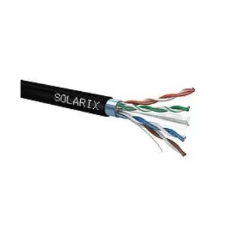 Cablu de instalare Solarix exterior FTP, Cat6, fir, PE, bobina 500m SXKD-6-FTP-PE Cablu de instalare Solarix exterior FTP, Cat6, fir, PE, bobina 500m SXKD-6-FTP-PE