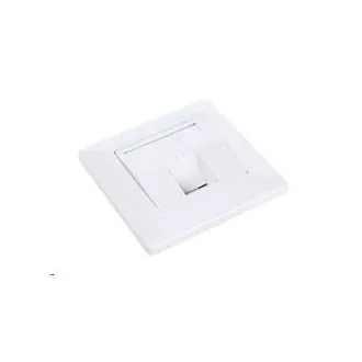 Priză Solarix modulară pentru 1 Keystone încastrat alb SX9-1-0-WH