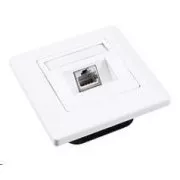 Priză Solarix CAT6 STP 1 x RJ45 montat încastrat alb SX9-1-6-STP-WH