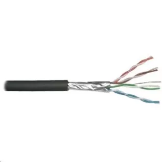 Cablu FTP PlanetElite, Cat6, fir, exterior PE, Dca, negru, 305m, bobina