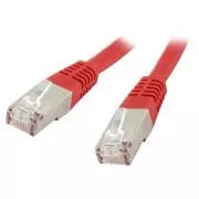 Cablu patch XtendLan Cat6, FTP - 0,25 m, roșu (se vinde la pachete de 10)