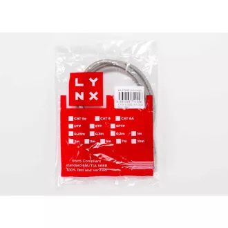 Cablu patch LYNX Cat5E, FTP - 3m, gri