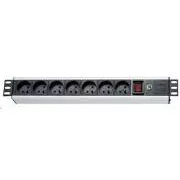 Panou de distribuție 19" XtendLan 5x230V, 2xIEC320-C13, ČSN, întrerupător, indicator de tensiune, protecție la supracurent, cablu 1,8m, 1,5U