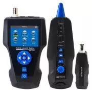 Tester de cablu LAN TLCD8601S cu LCD, coaxial, Cat3/Cat5E/Cat6/Cat7, UTP/STP, USB, PoE, ping, sondă, anti-buclă
