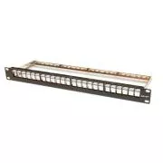 Panou de corecție modular LEXI-Net cu 24 porturi de 19 inchi, negru