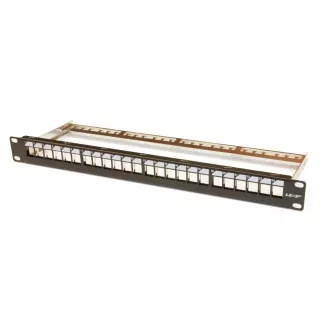 Panou de corecție modular LEXI-Net cu 24 porturi de 19 inchi, negru