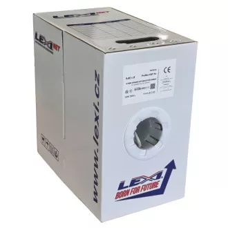 Cablu UTP LEXI-Net Cat5E, fir, PVC, alb, 305m, cutie