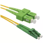 Cablu patch XtendLan, optic, LC-SC, APC/APC, 9/125µm, monomod, duplex, 1m