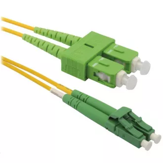 Cablu patch XtendLan, optic, LC-SC, APC/APC, 9/125µm, monomod, duplex, 1m