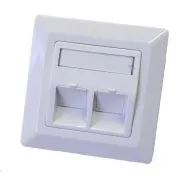 Priză universală cu 2 porturi neechipată - 80x80