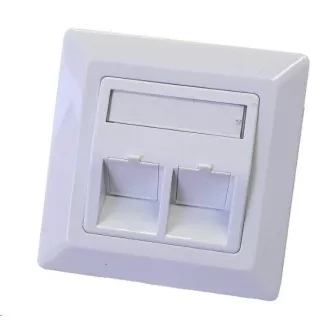 Priză universală cu 2 porturi neechipată - 80x80
