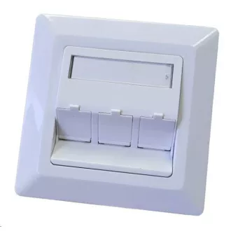 Priză universală cu 3 porturi neechipată - 80x80