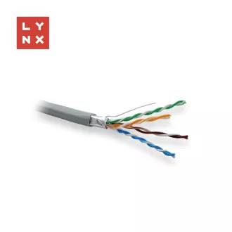Cablu FTP LYNX Cat5e, PVC, 0.5mm, integral cupru, interior, gri, cutie 305m Cablu FTP LYNX Cat5e, PVC, 0.5mm, integral cupru, interior, gri, cutie 305m